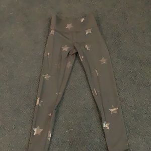 Terez Foiled Black Star Leggings